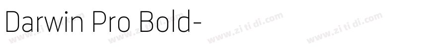 Darwin Pro Bold字体转换